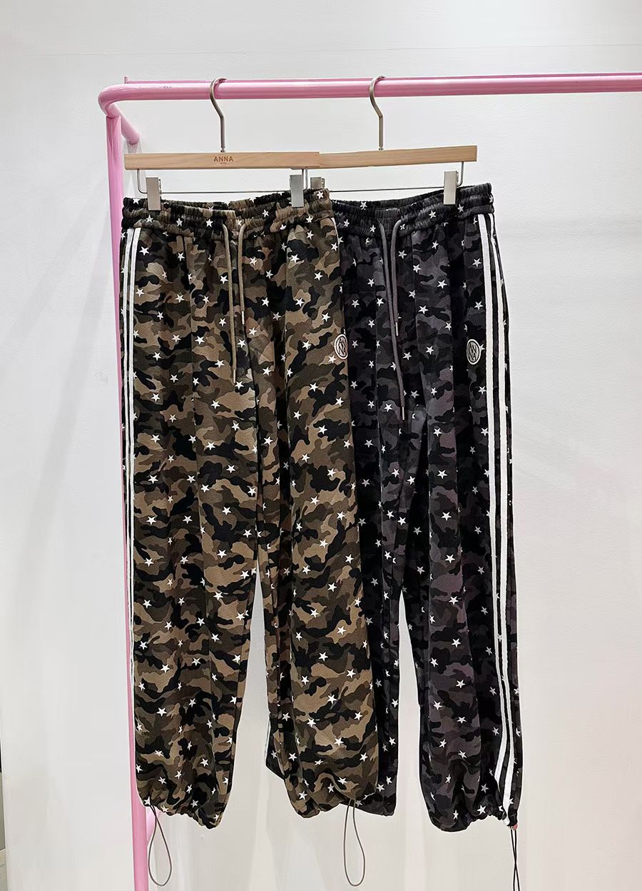 ✨【Star Camo Wide Pants · 星星迷彩闊腳褲】✨
🌈 東大門潮款 · Anna 系列