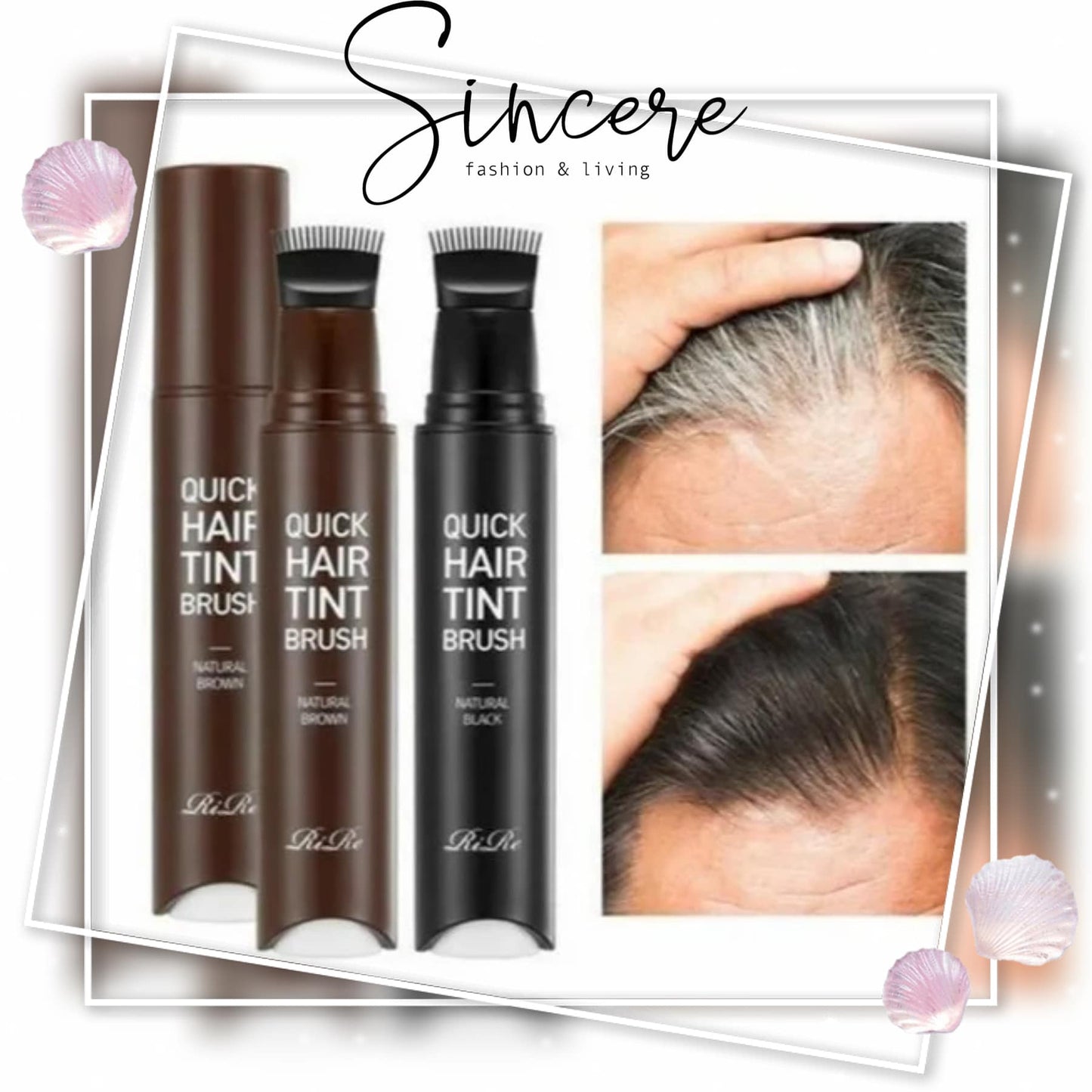 RiRe Quick Hair Tint Brush (Natural Brown) 髮線刷