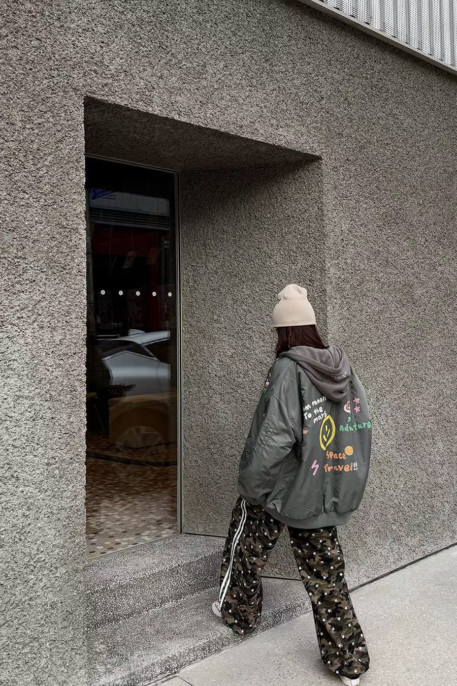 ✨【Adventure Bomber Jacket · 太空探險飛行外套】✨
🔥 東大門潮款 · Anna 系列