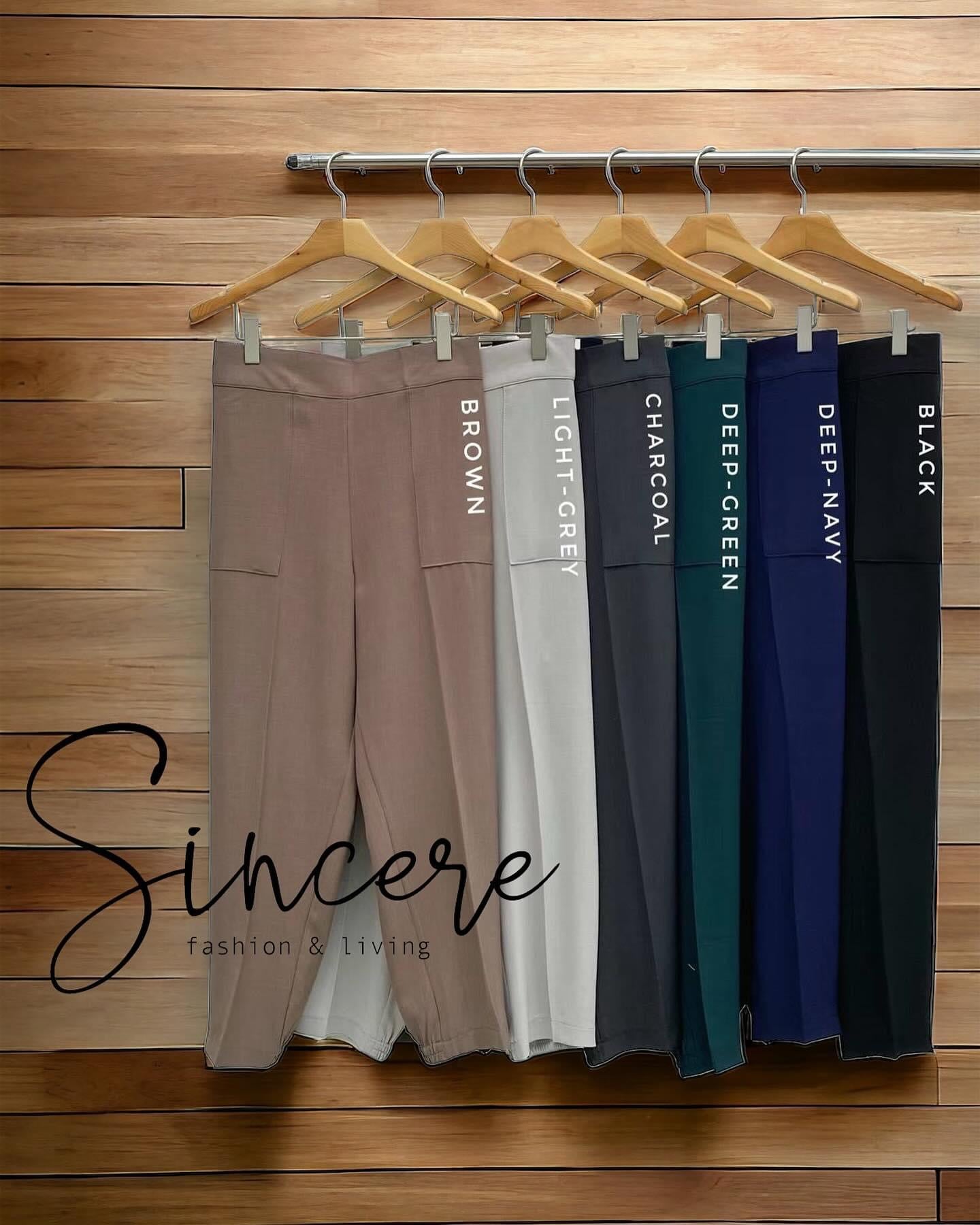 ☀️June 5 Live Summer selection ☀️雪紡修腳西褲 Minimalist Pocket Tapered Pants