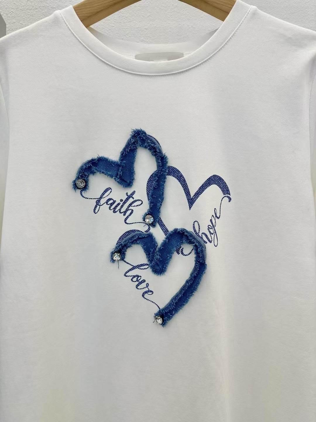 ┊͙ ˘͈ᵕ˘͈ 2025 Summer Collection ᥫ᭡
💕faith 💜hope 💜love Tee