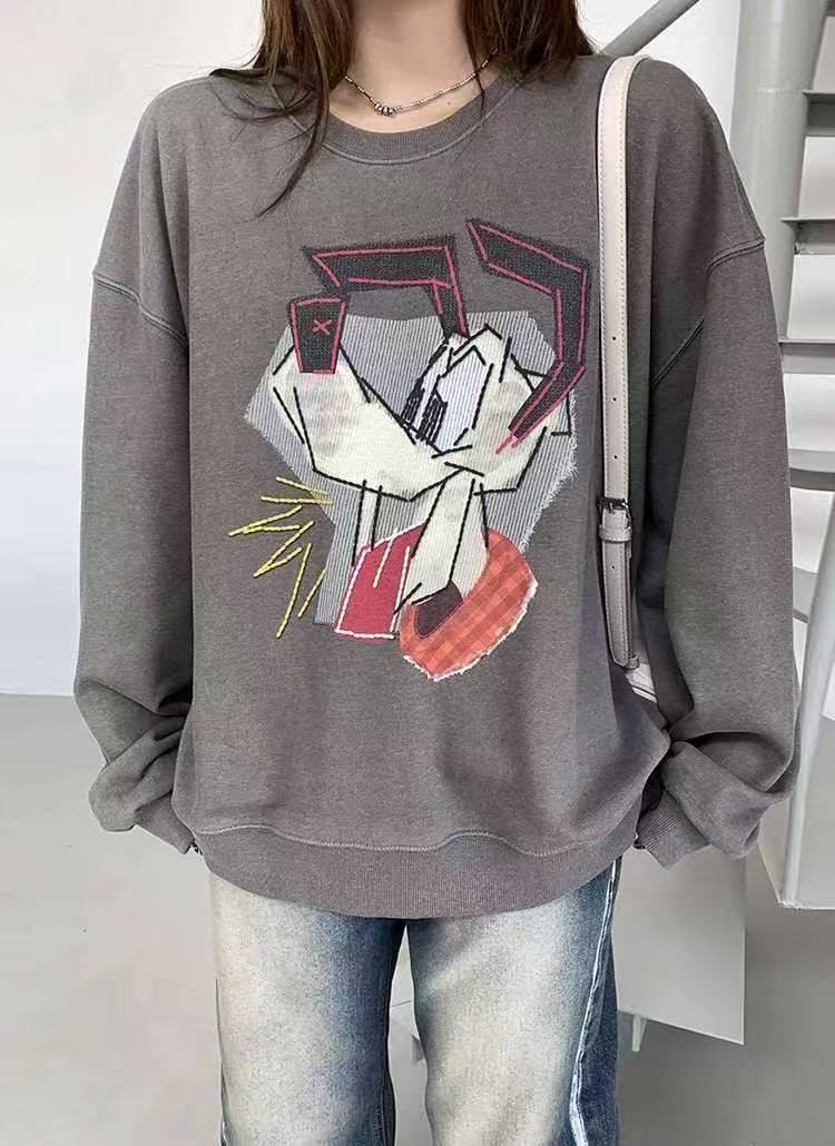 Graphic Oversized Sweatshirt 可愛印花寬版衛衣