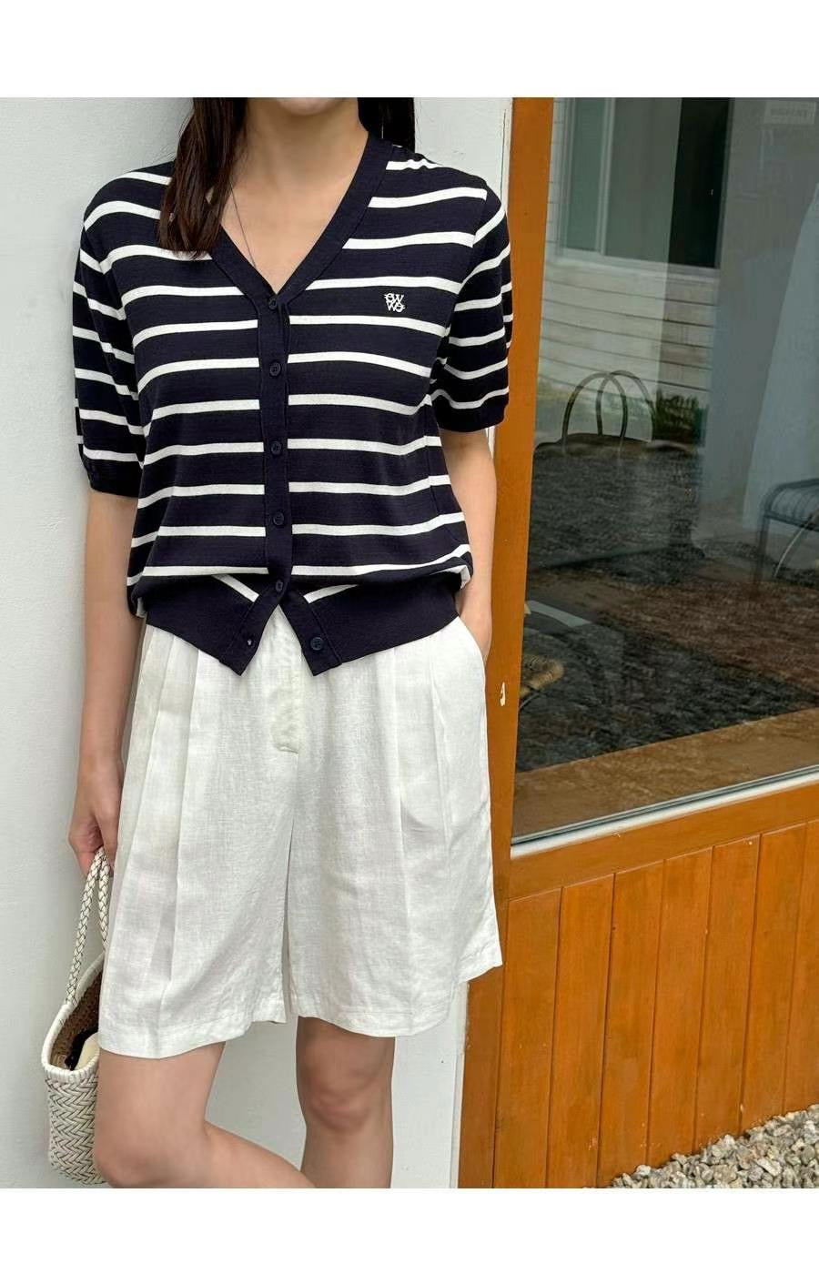 Linen-Look High-Waist Shorts 🤍涼感亞麻感高腰短褲