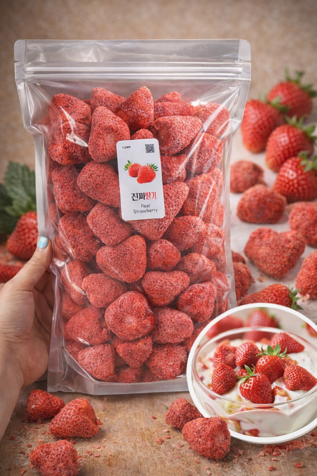 Korean Freeze-Dried Strawberries 350g