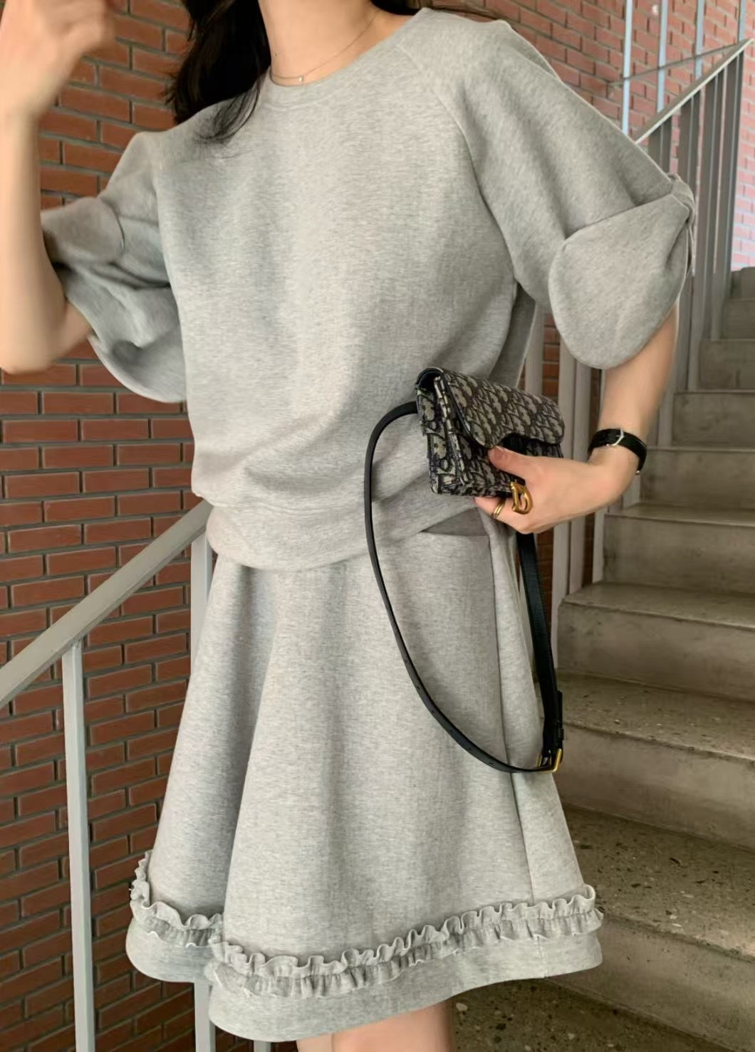 🎀 Bow Sleeve Sweat Top 蝴蝶結袖設計感上衣