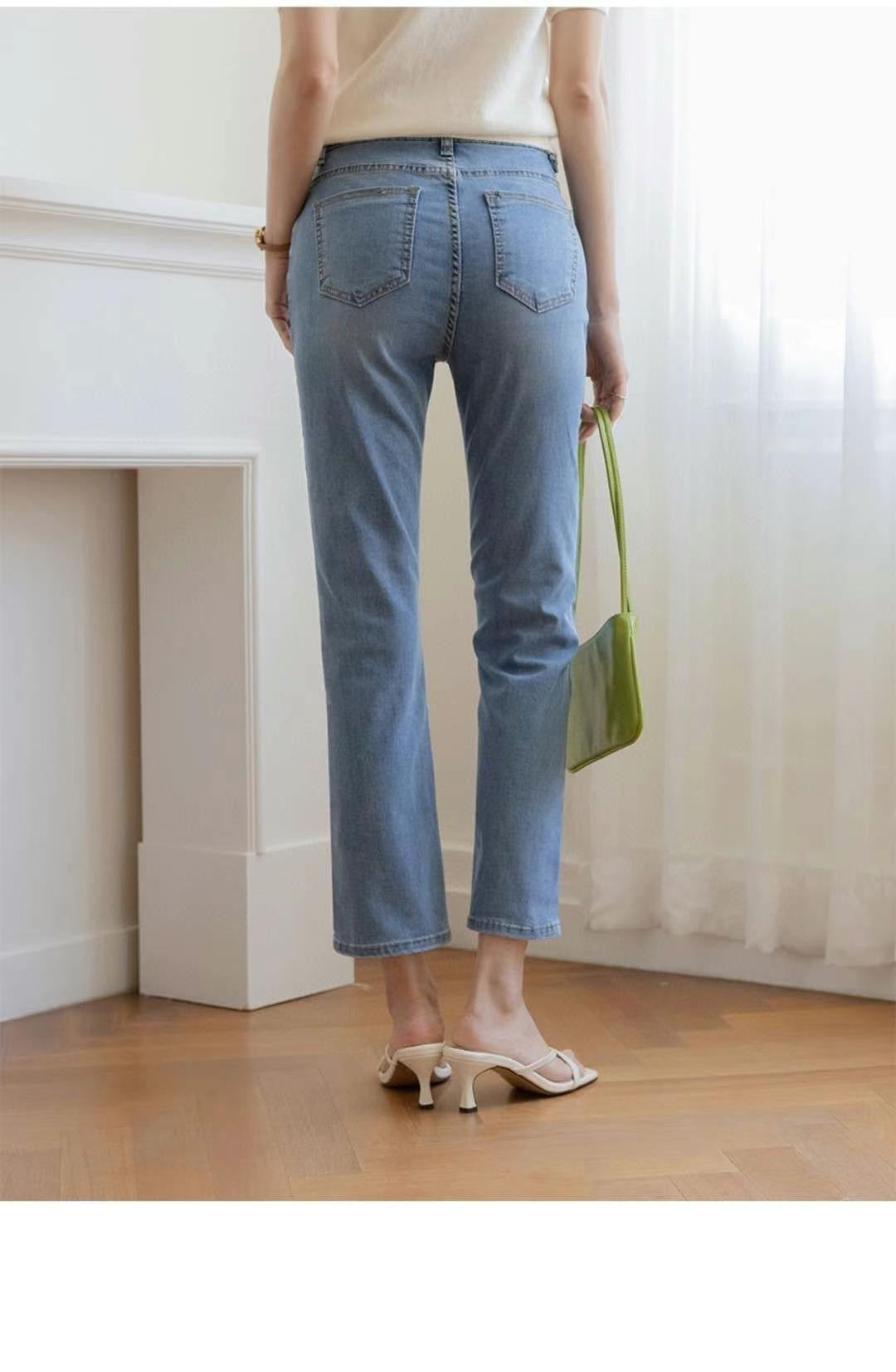 Cooling Stretch 9/10 Denim 感高彈性9分牛仔褲