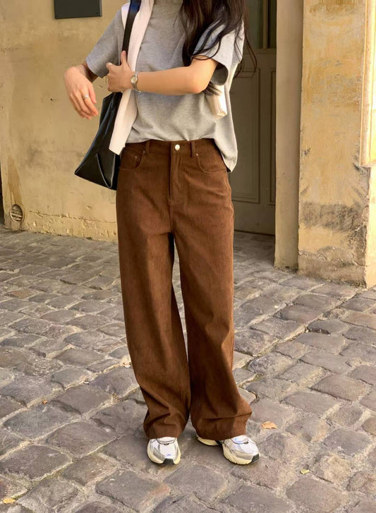 ✨【Soft Corduroy Straight Pants · 秋冬燈芯絨直腳褲】✨