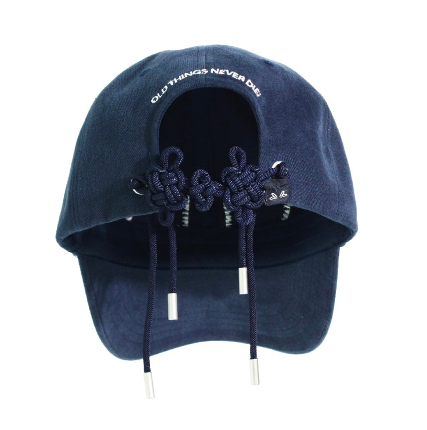 🧢 ONGO 韓國潮牌手工結繩帽(深藍色心心款)