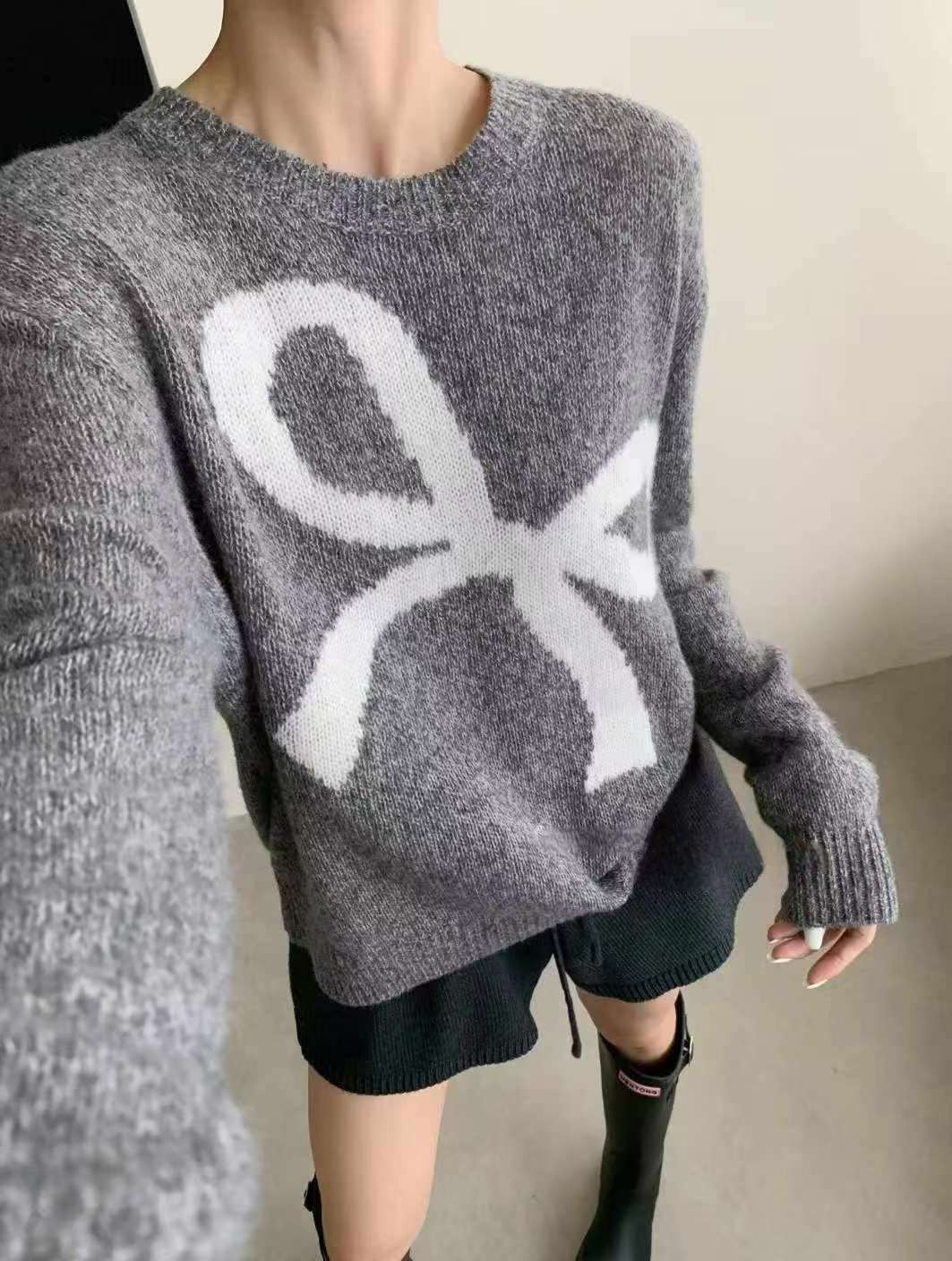 ✨【25FW Ribbon Knit Sweater · 蝴蝶結針織毛衣】✨