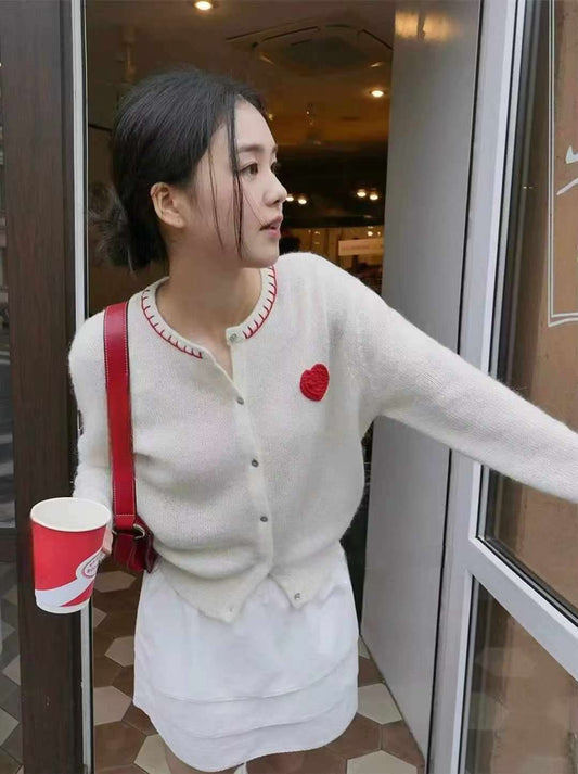 ✨【25FW Heart Knit Cardigan · 愛心針織小外套】✨