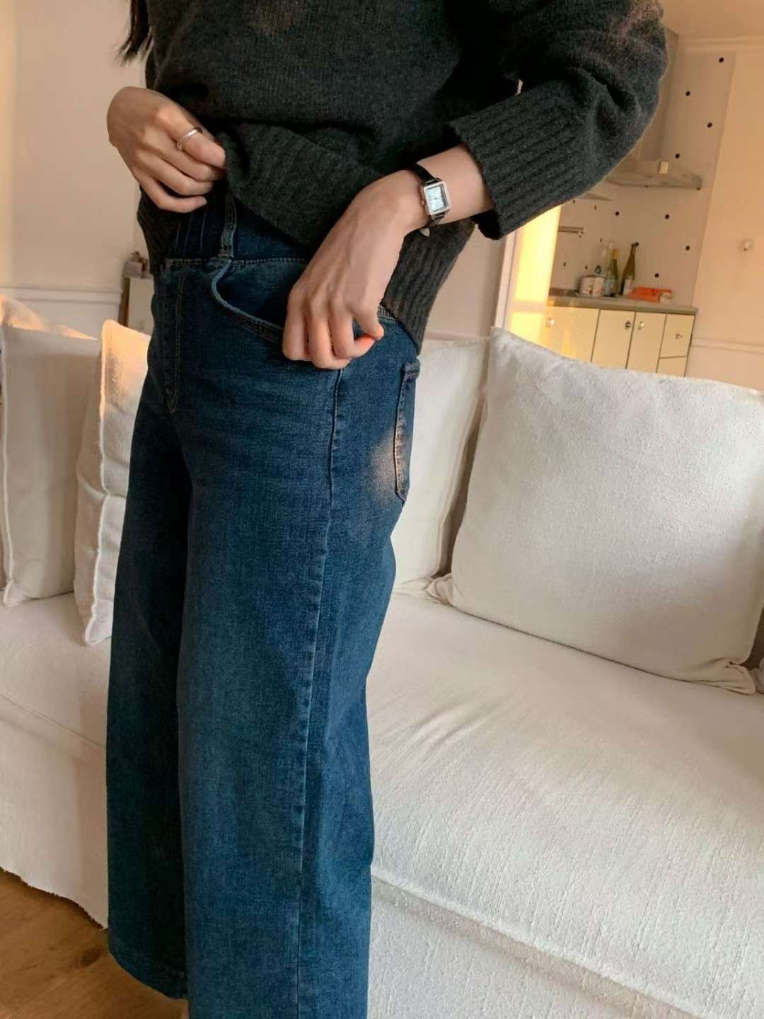 ✨【高腰直筒牛仔褲】✨