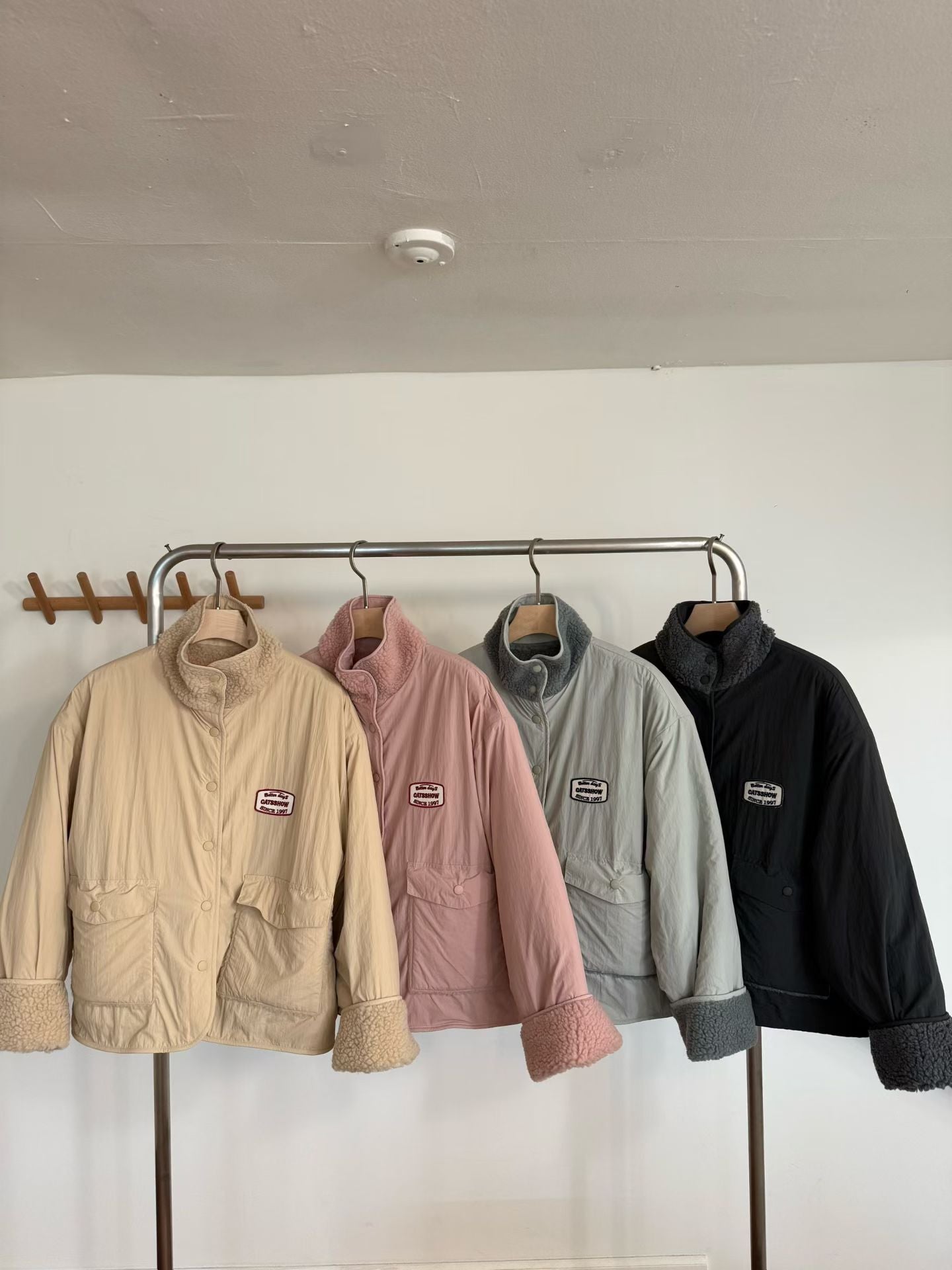 ✨【Reversible Fleece Padded Jacket · 雙面穿羊羔絨外套】✨