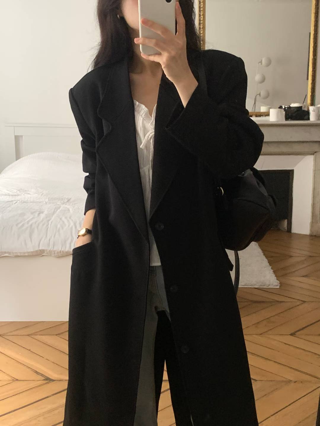 ✨【Minimal Chic Long Coat · 極簡長版外套】✨