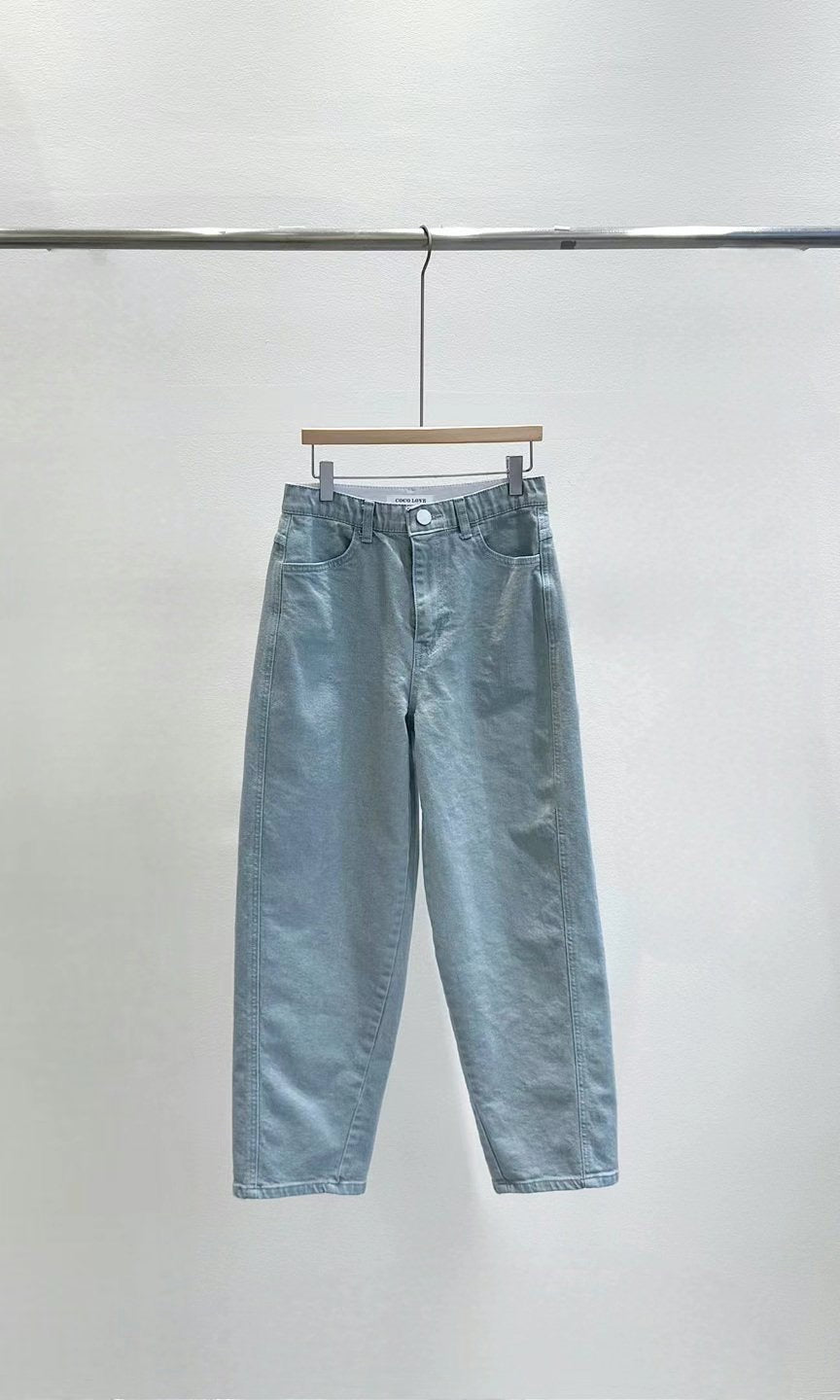 A1094 Loose straight 扯布褲