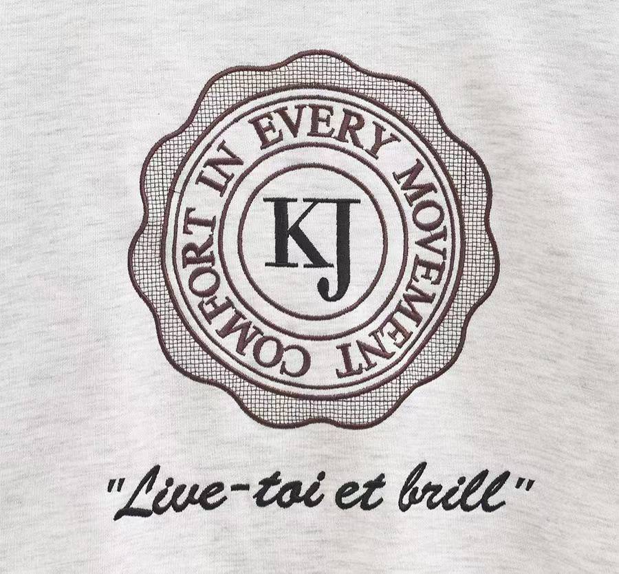 👕【KJ Logo French Sweatshirt · 法文字母薄絨衛衣】👕