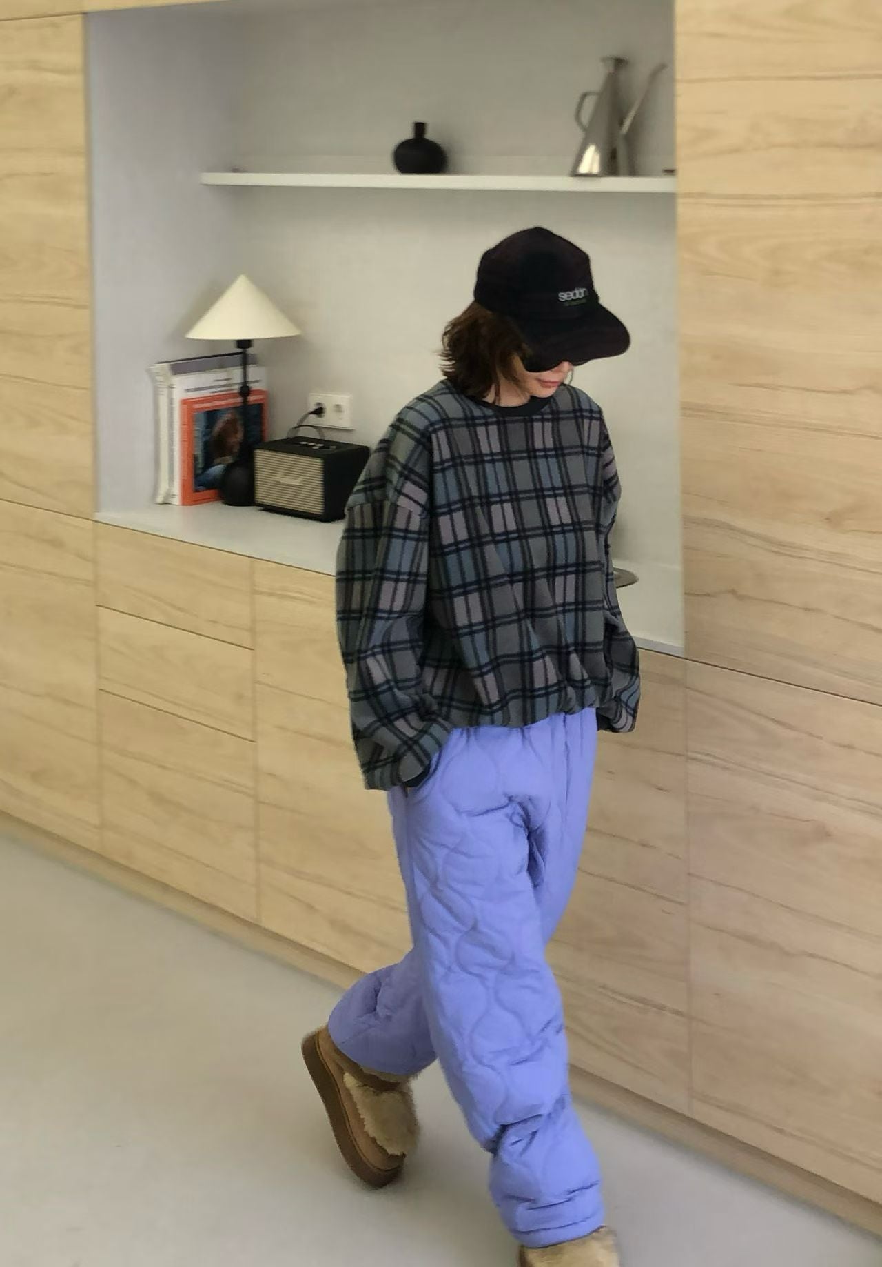 ✨ Plaid Fleece Sweatshirt|復古格仔刷毛衛衣