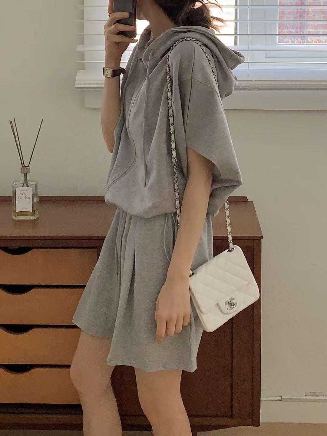 Cozy Breeze Hoodie Set|連帽短袖套裝