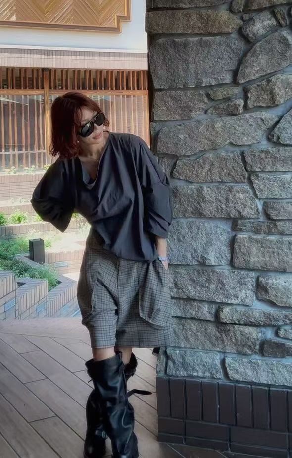 ✨ Draped Neckline Oversized Blouse 披領寬鬆上衣 ✨