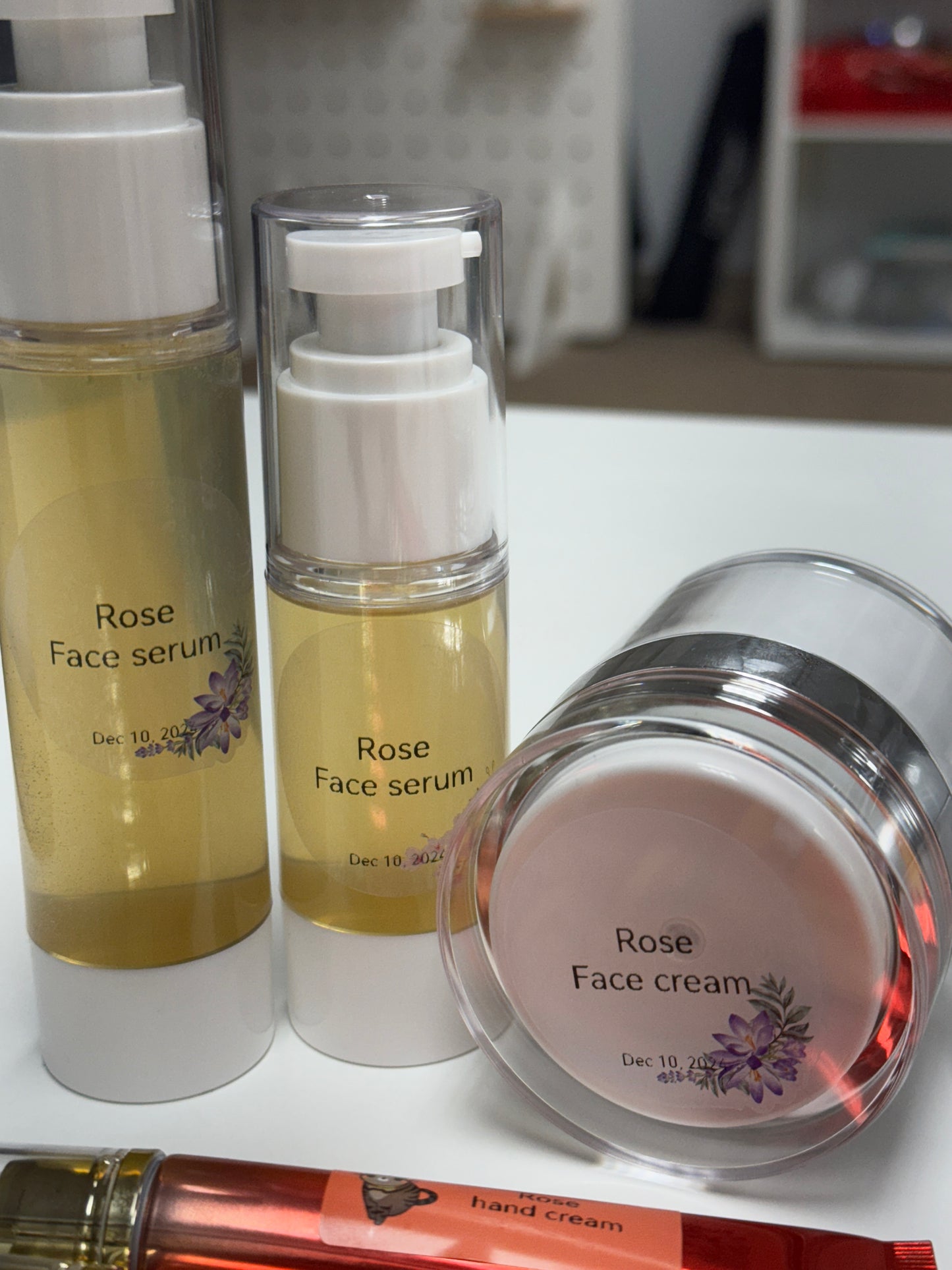 Rose Face Serum and Face Cream