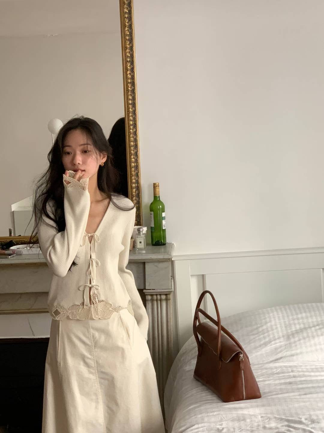 Soft Creamy Midi Dress 柔感法式半截裙