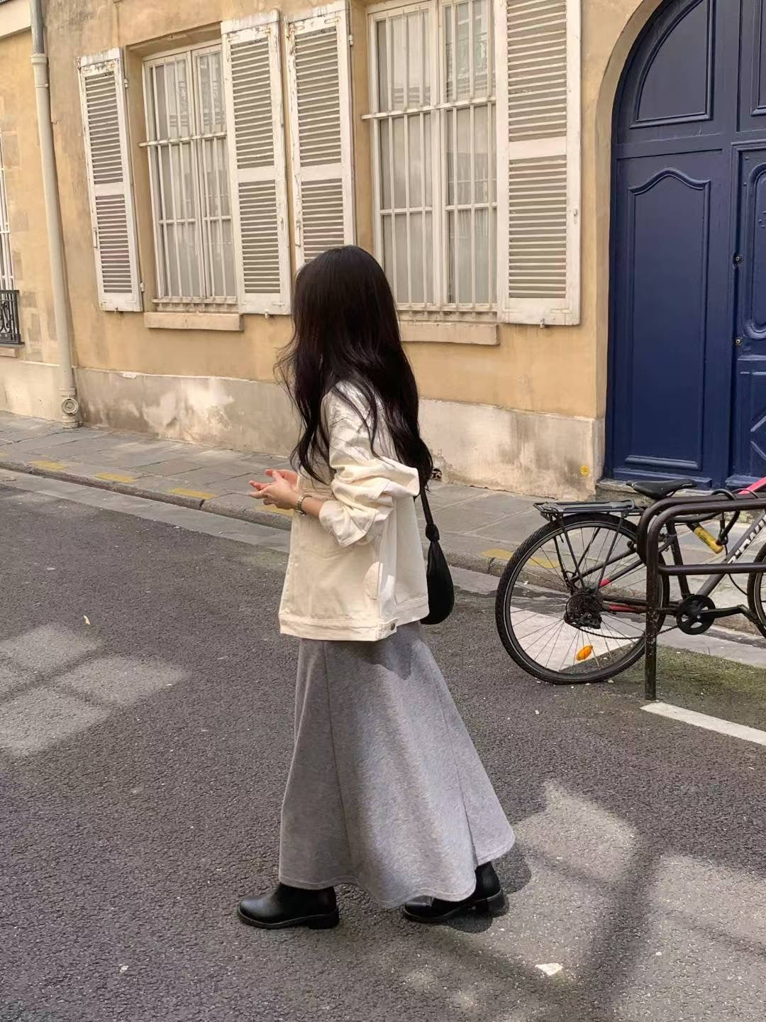Soft A-Line Dress with Elastic Waist 彈性腰圍柔垂A-line 裙