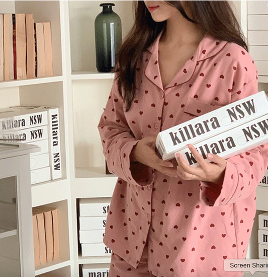 "D005" J’eu Heartberry Pajama Set