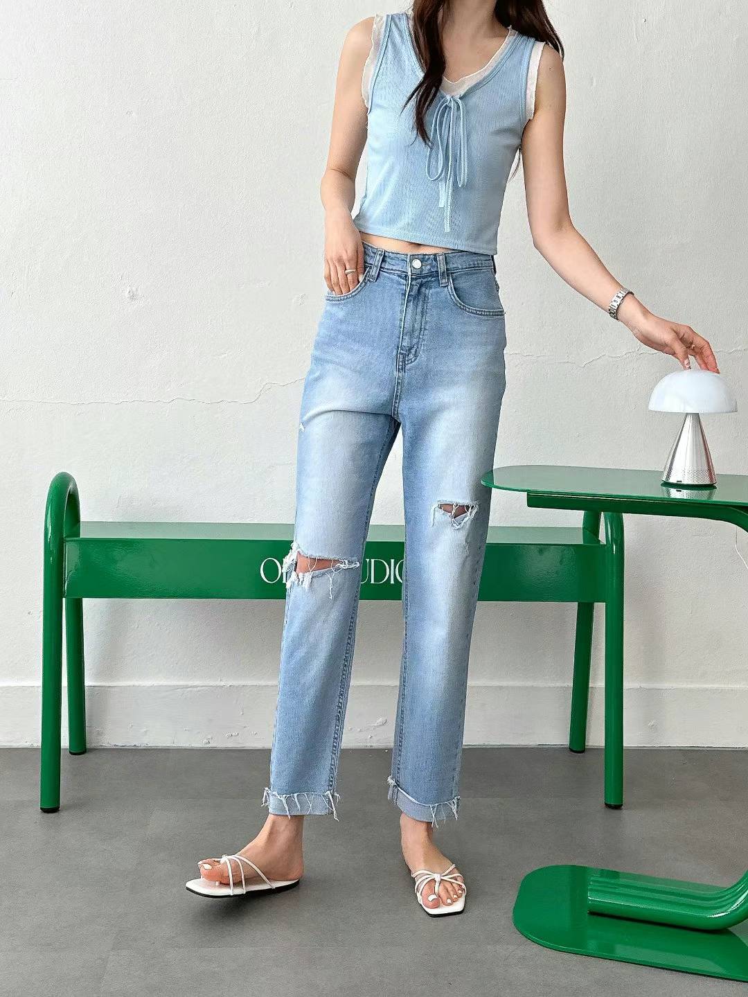 Boyfriend style Denim Pants