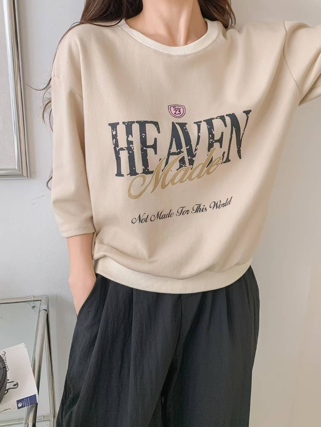 💫 Easy Match with Graphic Crewneck Sweatshirt|輕鬆搭配圓領衛衣