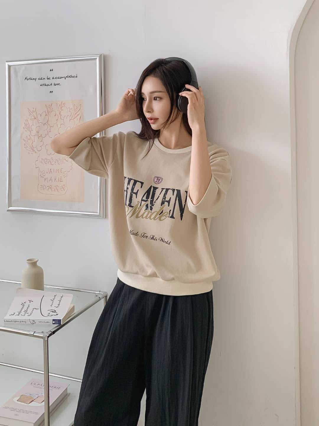 💫 Easy Match with Graphic Crewneck Sweatshirt|輕鬆搭配圓領衛衣