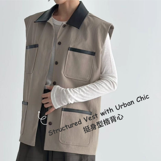 Structured Vest with Urban Chic 挺身型格背心