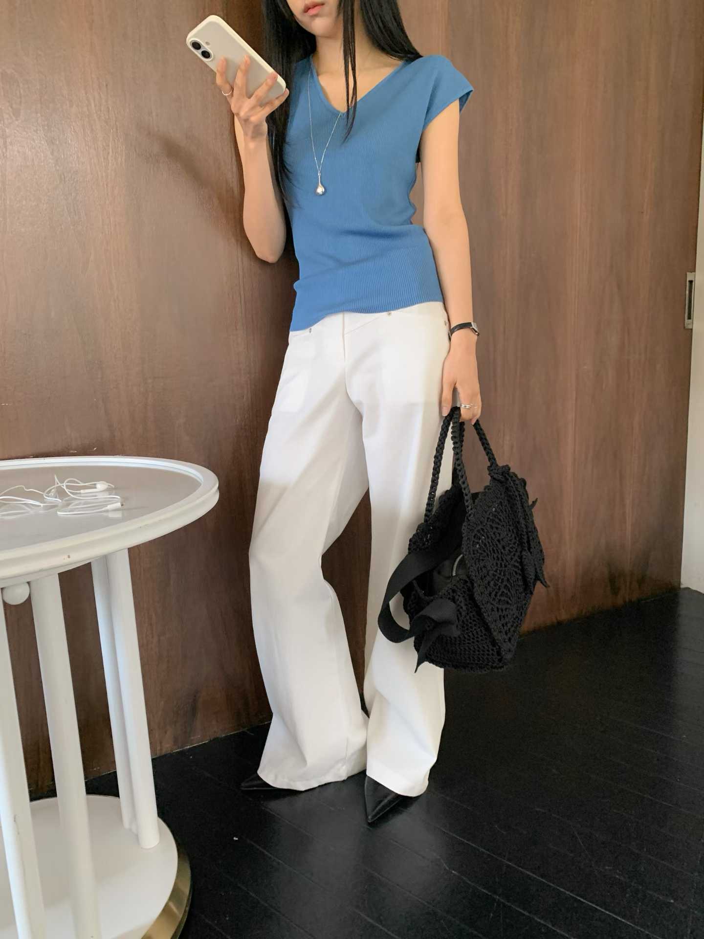 Crochet Lace Tote Bag