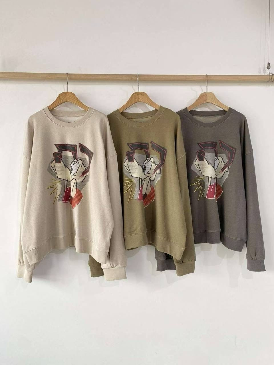 Graphic Oversized Sweatshirt 可愛印花寬版衛衣