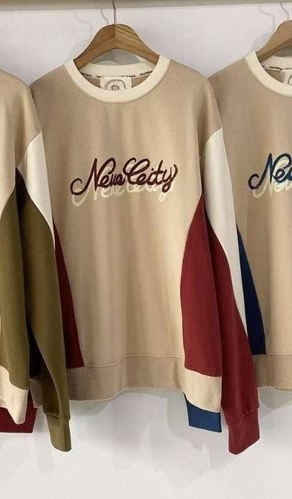 Colorblock Graphic Sweatshirt 拼色印花衛衣