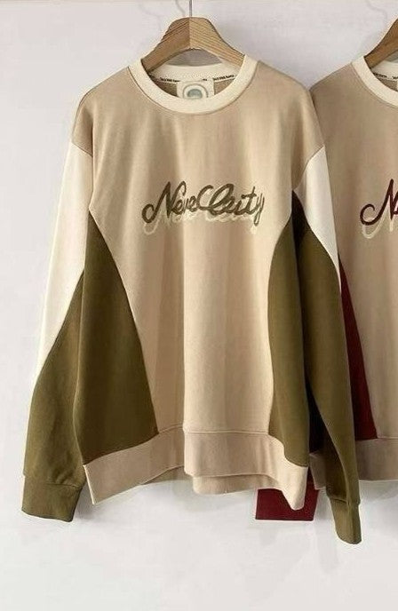 Colorblock Graphic Sweatshirt 拼色印花衛衣