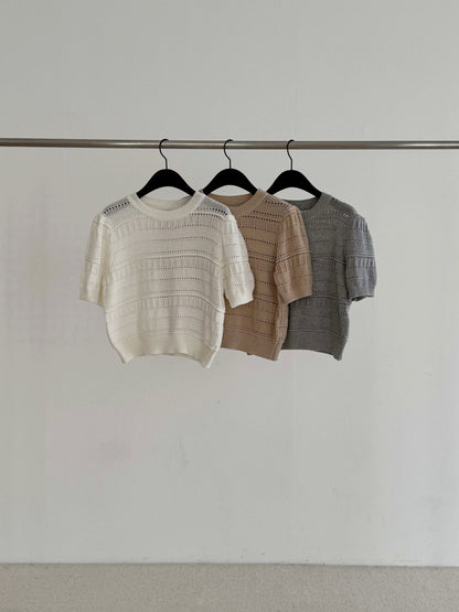 Knit Puff Sleeve Top