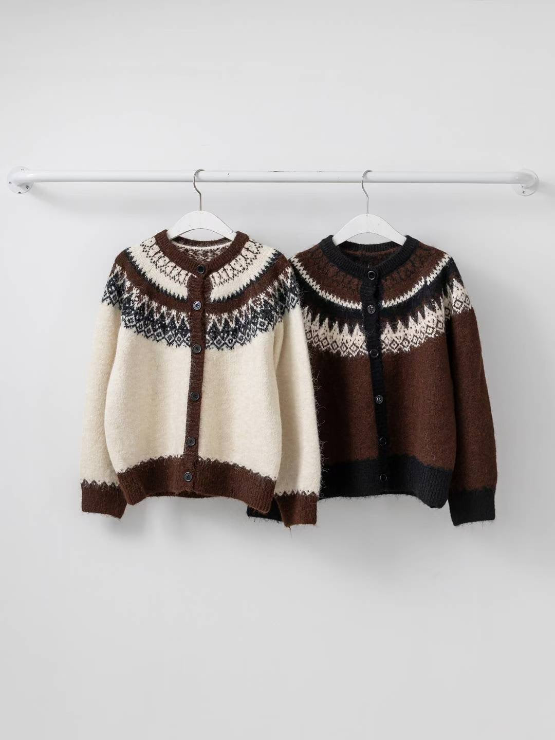 北歐風雪花冷衫 ❄️ Cozy Nordic Knit Cardigan