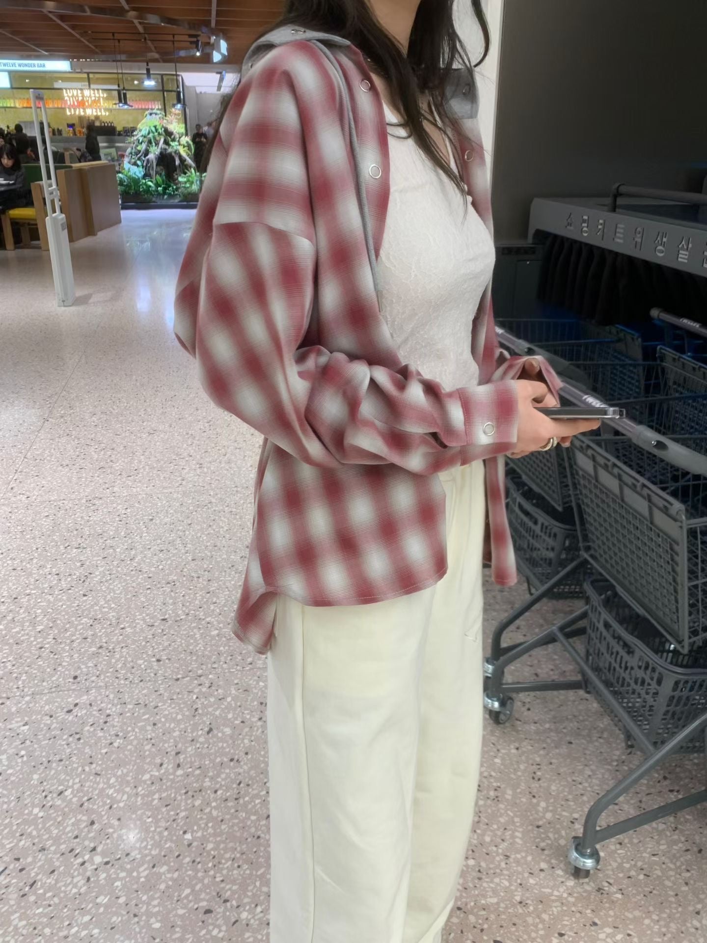 🌿 Hooded Plaid Shirt Jacket

連帽格仔襯衫外套