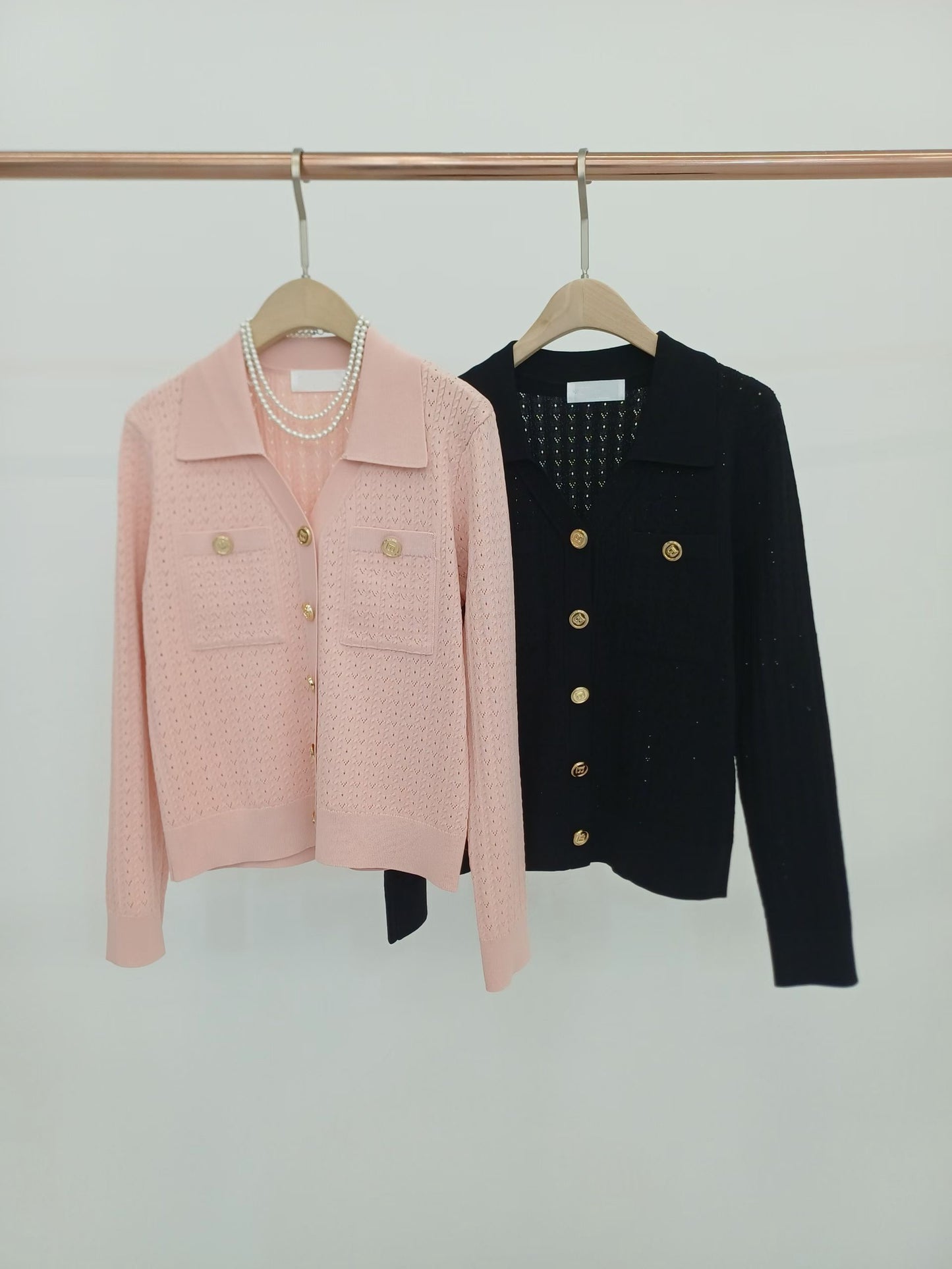 💕 Knit Collared Cardigan