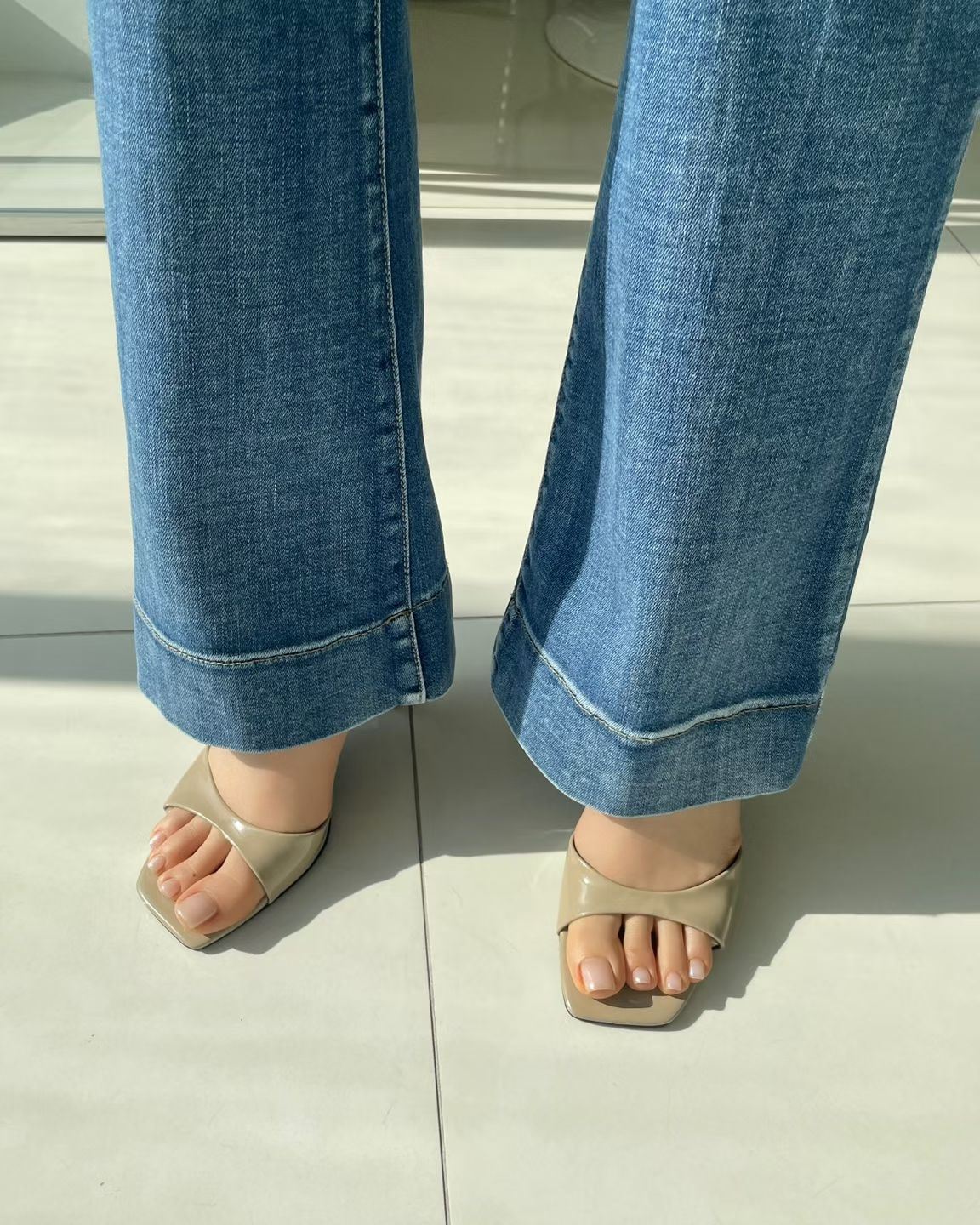 🤎 Stretch Bootcut Denim Pants #6002