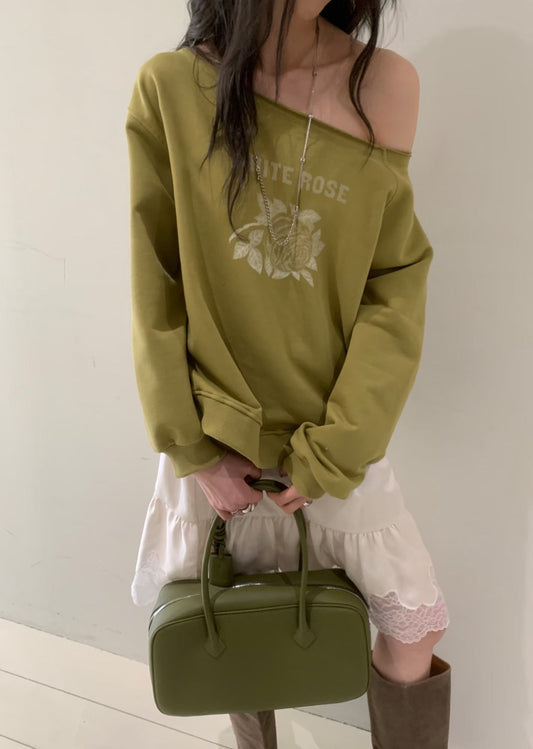 26 S/S March  WHITE ROSE Vintage Washed Sweatshirt