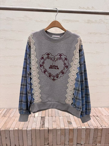 ✨【Lace Patchwork Sweatshirt · 拼布蕾絲衛衣】✨