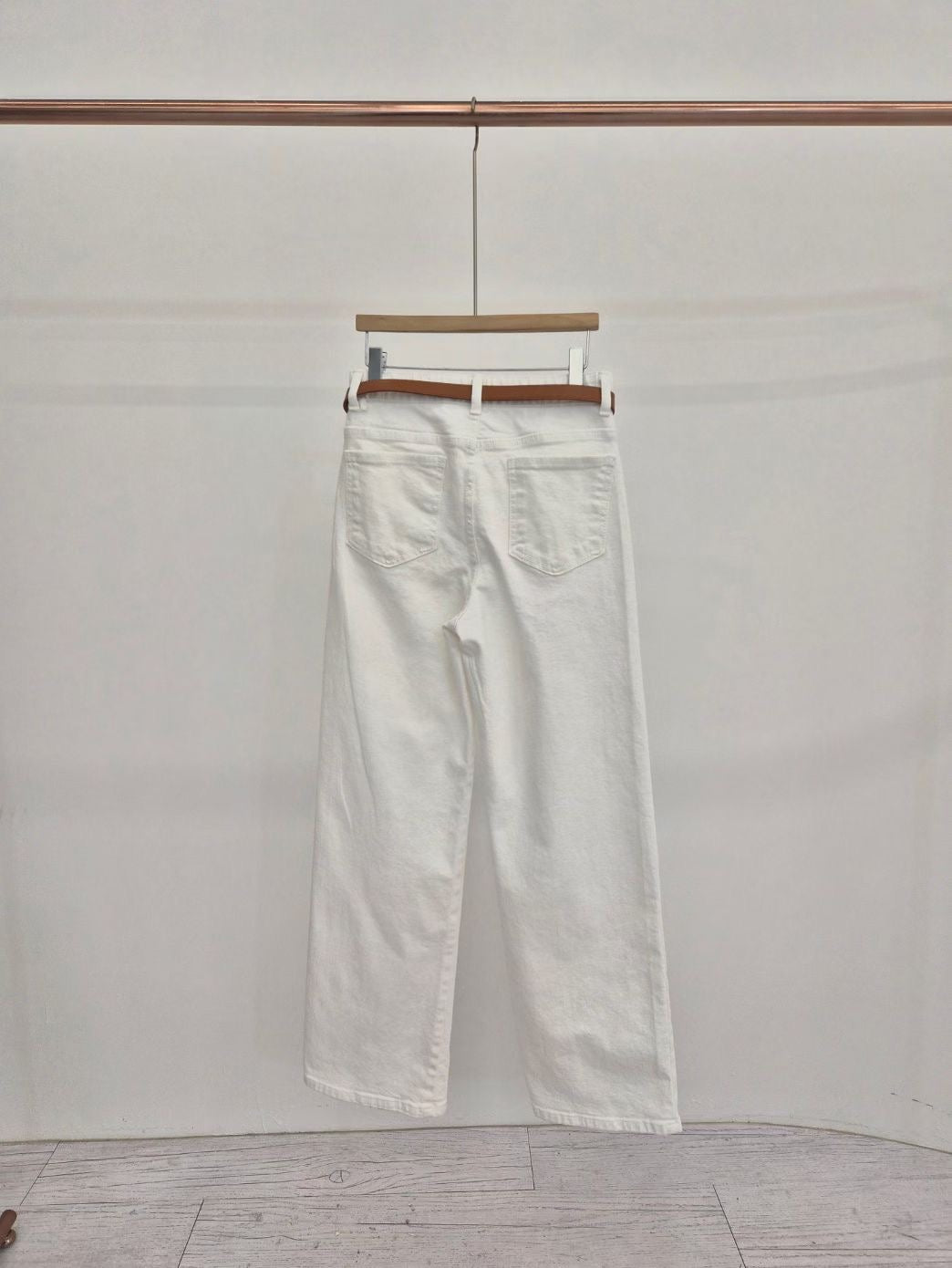🤍🩵 Clean Cut Wide Denim Pants