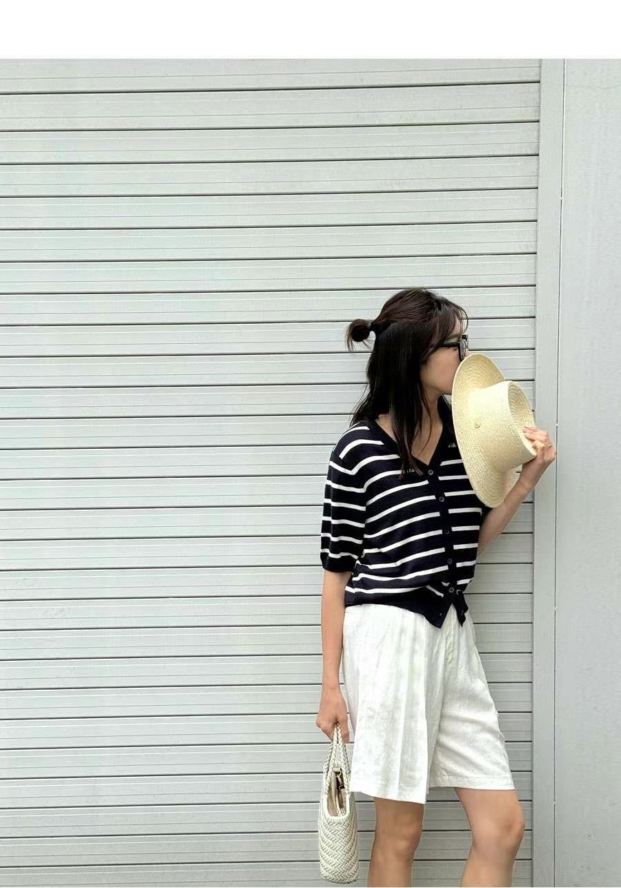 Linen-Look High-Waist Shorts 🤍涼感亞麻感高腰短褲