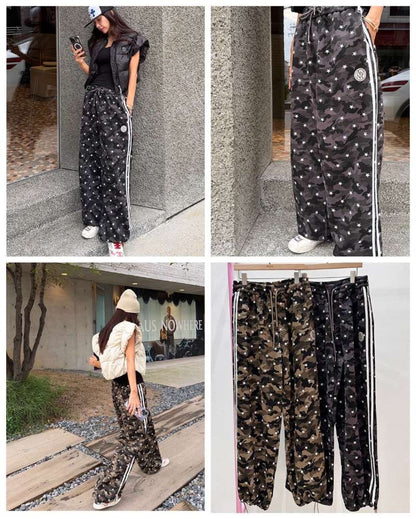 ✨【Star Camo Wide Pants · 星星迷彩闊腳褲】✨

🌈 東大門潮款 · Anna 系列