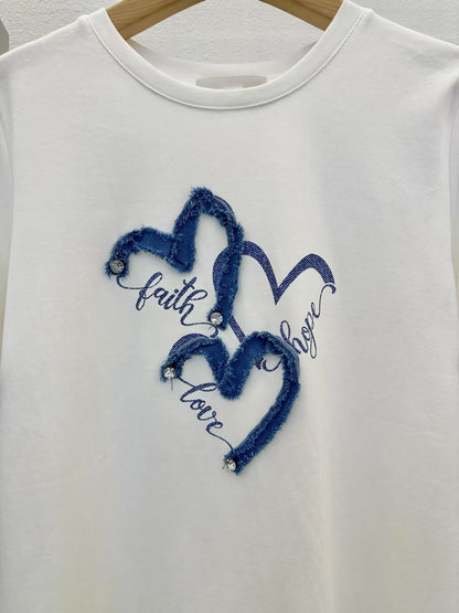 ┊͙ ˘͈ᵕ˘͈ 2025 Summer Collection ᥫ᭡

💕faith 💜hope 💜love Tee