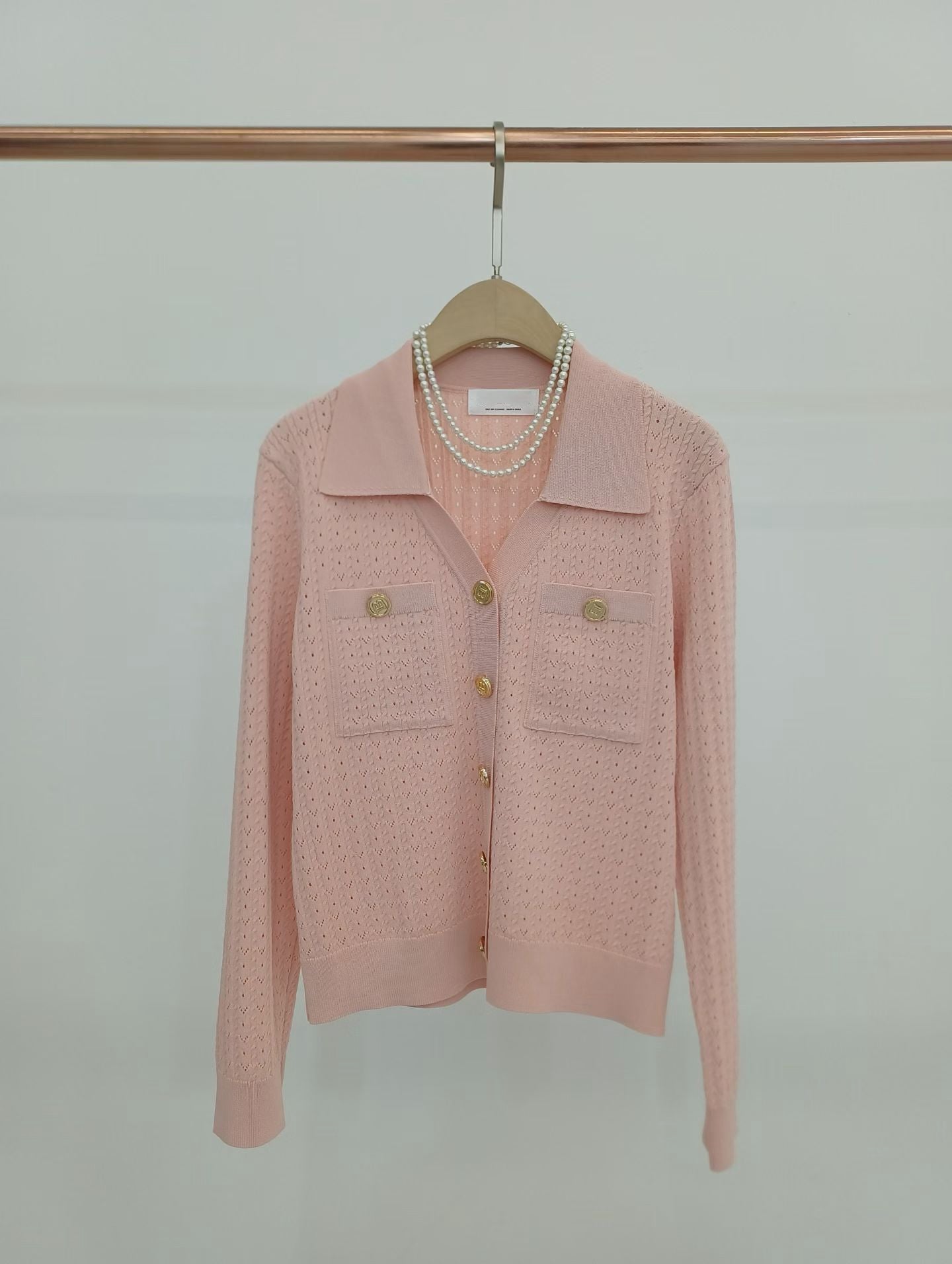 💕 Knit Collared Cardigan