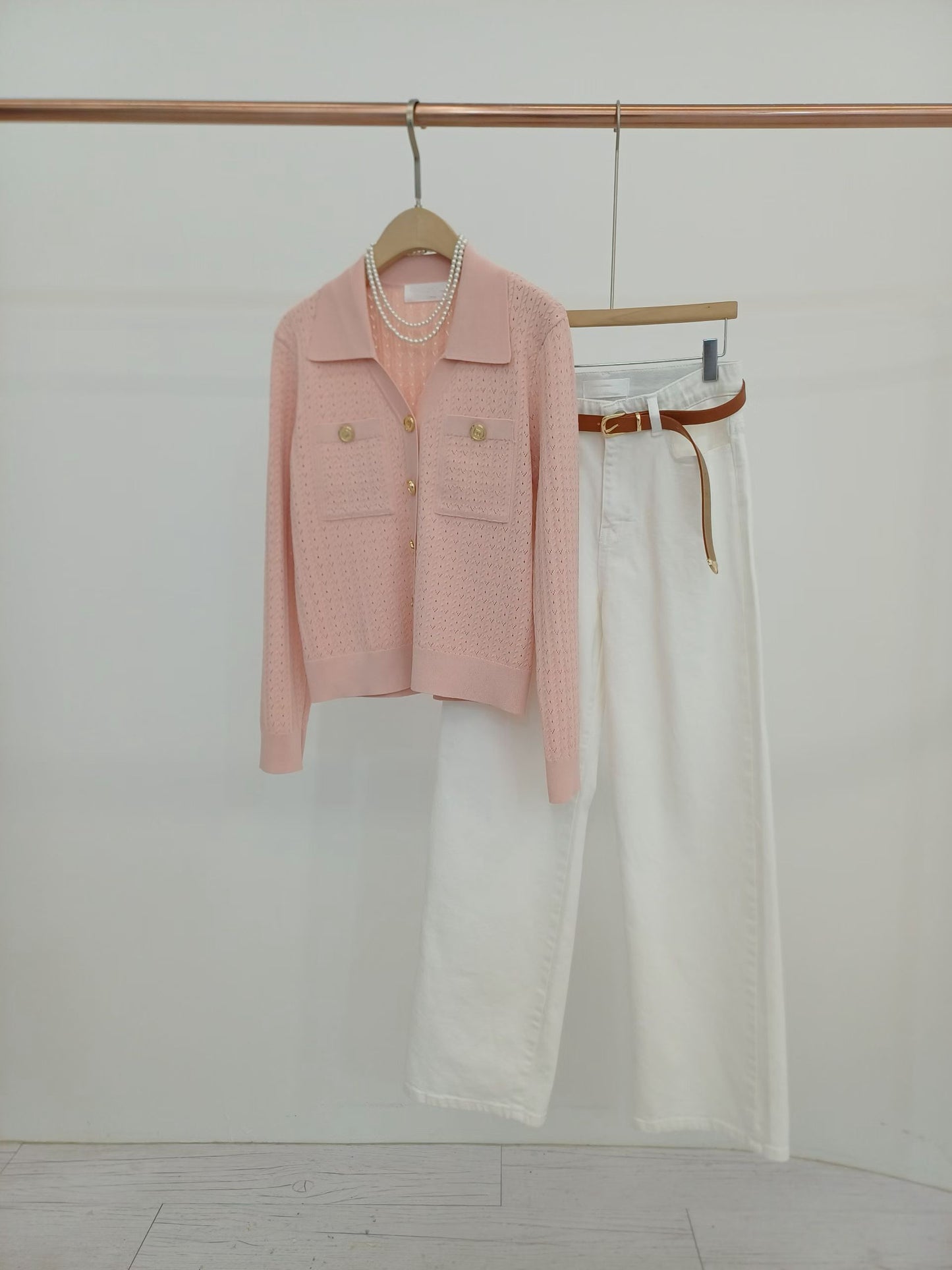 💕 Knit Collared Cardigan