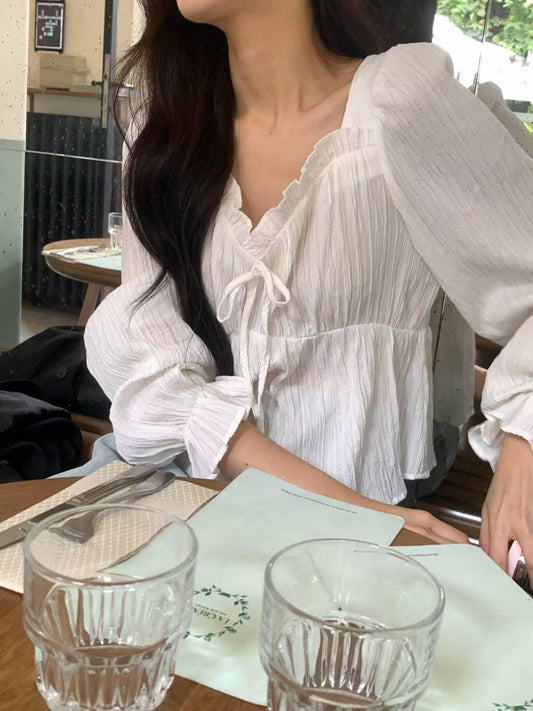 ✨【Romantic Puff Blouse · 法式泡泡袖上衣】✨