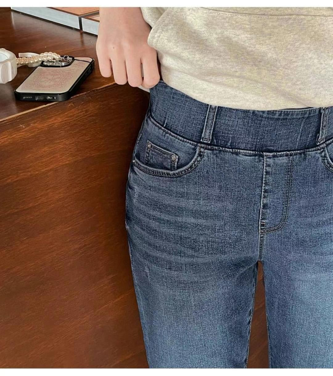 🎀 𝓢𝓲𝓷𝓬𝓮𝓻𝓮 𝓚𝓸𝓻𝓮𝓪𝓷 𝓽𝓻𝓲𝓹 𝓐𝓹𝓻𝓲𝓵 𝟑~𝟖💓  loose straight cropped denim 🥰