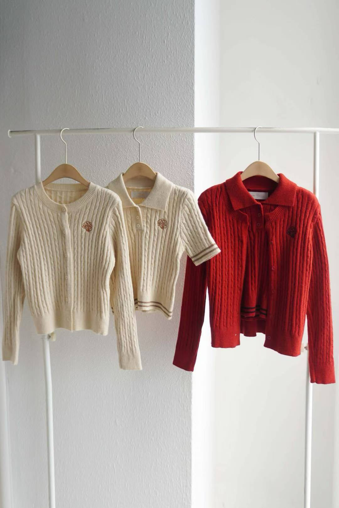 🧶【Adorable Flower Knit Set · 針織花朵套裝】🧶